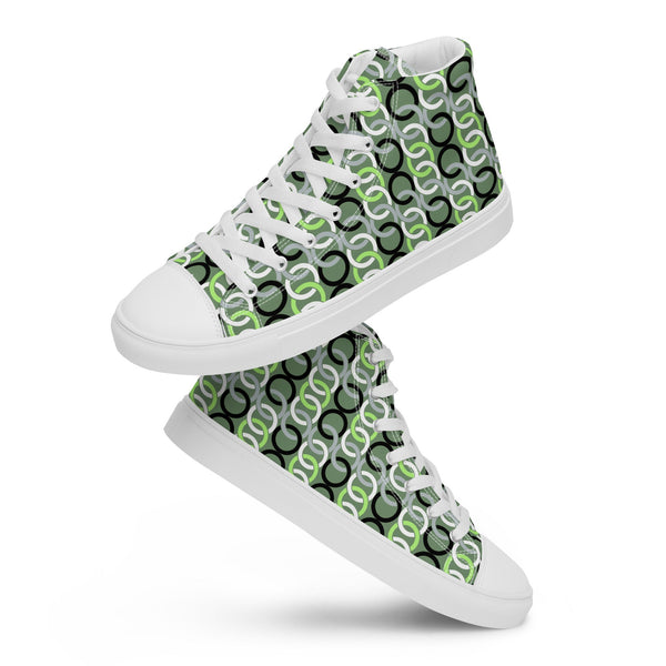 Agender Pride Classic Green High Top Shoes