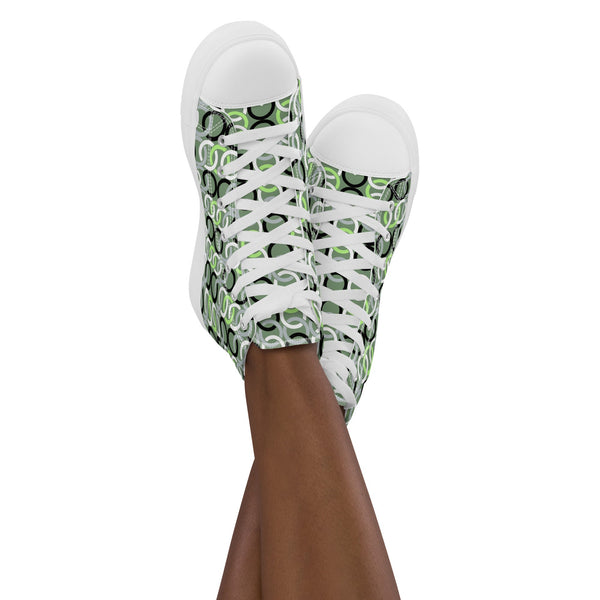 Agender Pride Classic Green High Top Shoes