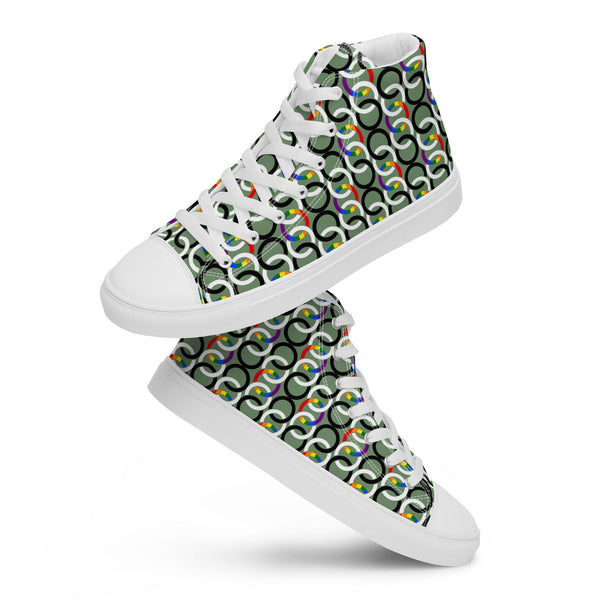 Ally Pride Classic Gray High Top Shoes