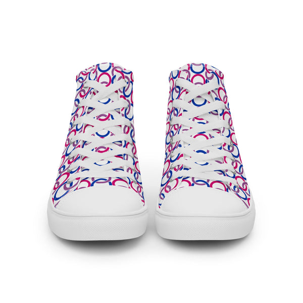 Bisexual Pride Classic White High Top Shoes