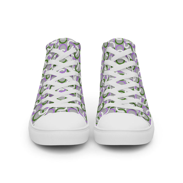 Genderqueer Pride Classic Gray High Top Shoes