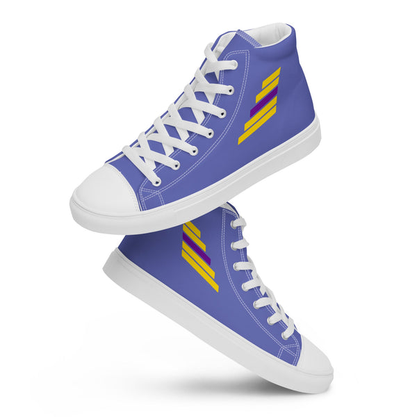 Intersex Pride Modern Blue High Top Shoes