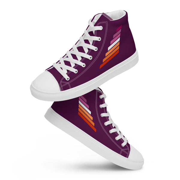 Lesbian Pride Modern Purple High Top Shoes