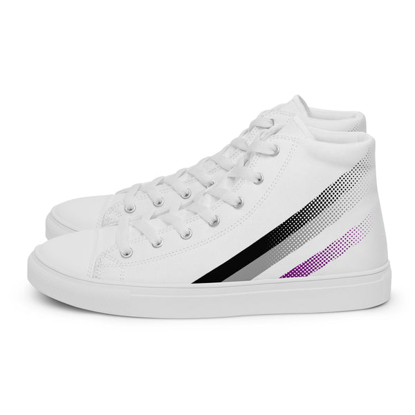 Asexual Pride Colors Original White High Top Shoes - Women Sizes
