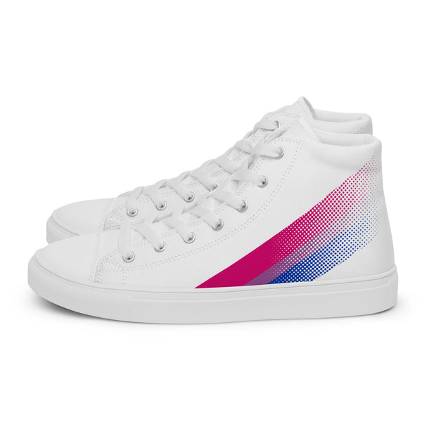 Bisexual Pride Colors Original White High Top Shoes - Women Sizes