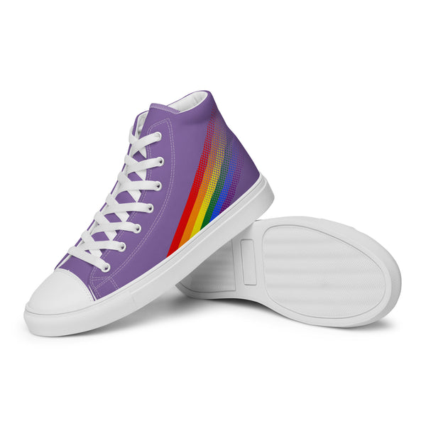 Gay Pride Colors Original Purple High Top Shoes - Women Sizes