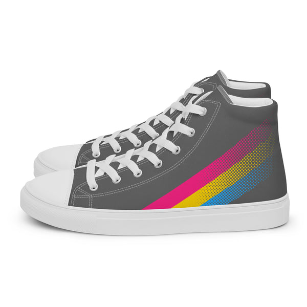 Pansexual Pride Colors Original Gray High Top Shoes - Women Sizes