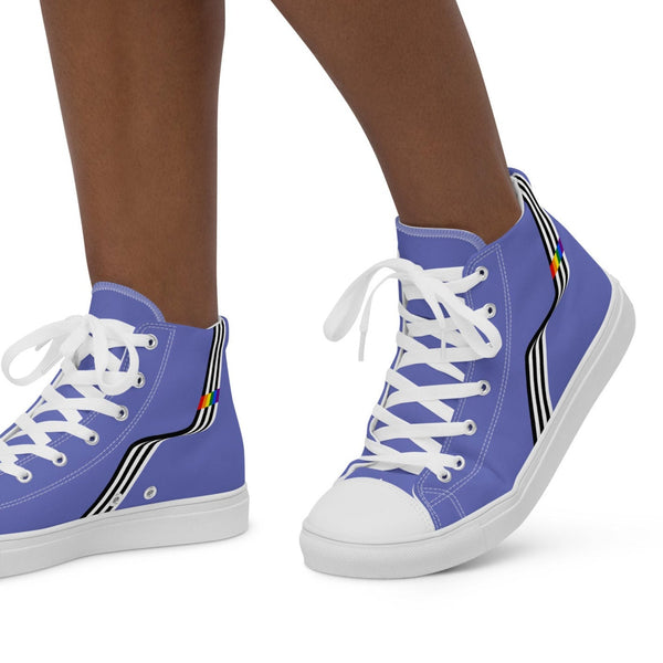 Original Ally Pride Colors Blue High Top Shoes