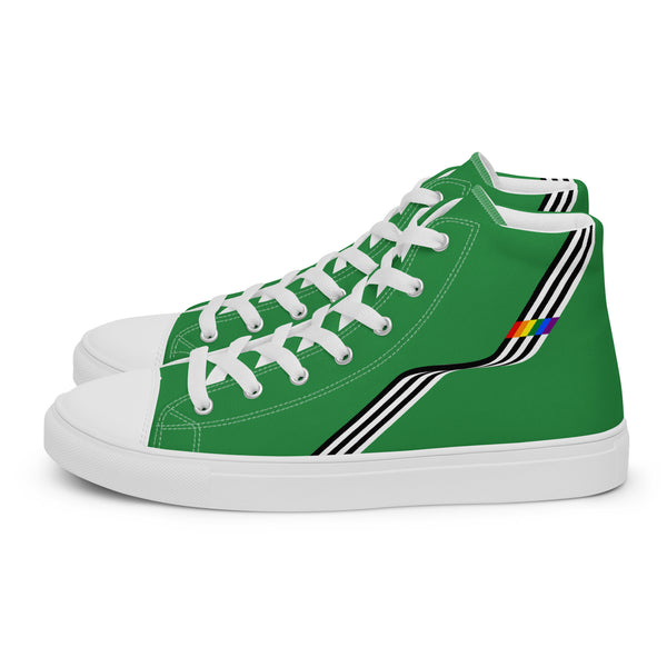 Original Ally Pride Colors Green High Top Shoes - Women Sizes