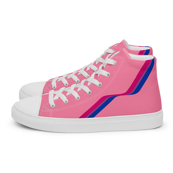 Original Bisexual Pride Colors Pink High Top Shoes - Women Sizes