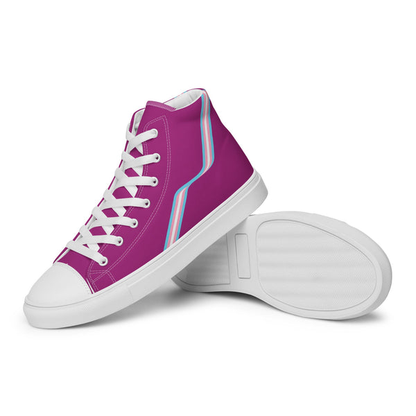 Transgender Flag Violet High Tops