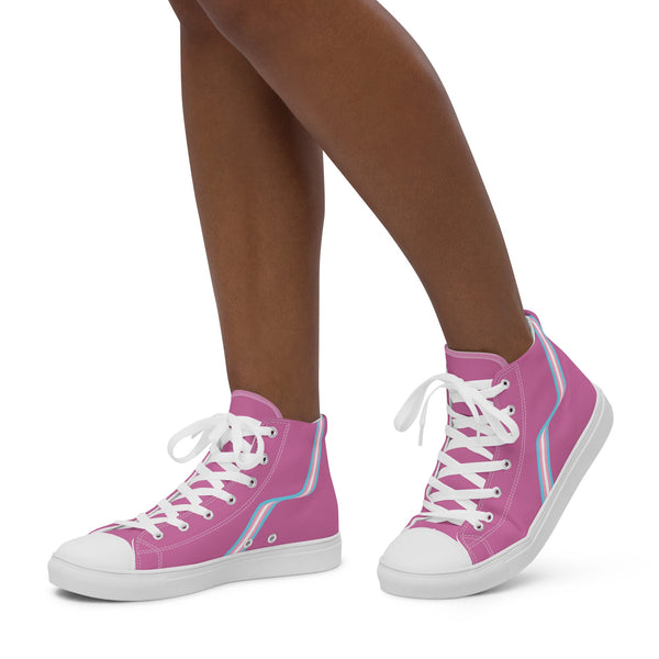 Transgender Flag Pink High Tops