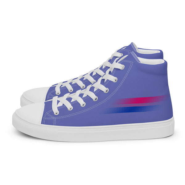 Casual Bisexual Pride Colors Blue High Top Shoes - Women Sizes