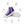 Laden Sie das Bild in den Galerie-Viewer, Classic Genderqueer Pride Colors Purple High Top Shoes - Women Sizes
