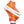 Load image into Gallery viewer, Classic Intersex Pride Colors Orange High Top Shoes - Women Sizes
