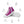 Charger l&#39;image dans la galerie, Classic Transgender Pride Colors Violet High Top Shoes - Women Sizes
