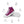 Cargar imagen en el visor de la galería, Trendy Lesbian Pride Colors Purple High Top Shoes - Women Sizes
