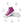 Carica l&#39;immagine nel Visualizzatore galleria, Trendy Omnisexual Pride Colors Violet High Top Shoes - Women Sizes
