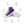 Cargar imagen en el visor de la galería, Modern Genderfluid Pride Colors Purple High Top Shoes - Women Sizes
