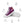 Carica l&#39;immagine nel Visualizzatore galleria, Modern Lesbian Pride Colors Purple High Top Shoes - Women Sizes
