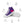 Charger l&#39;image dans la galerie, Bisexual Pride Colors Modern Purple High Top Shoes - Women Sizes
