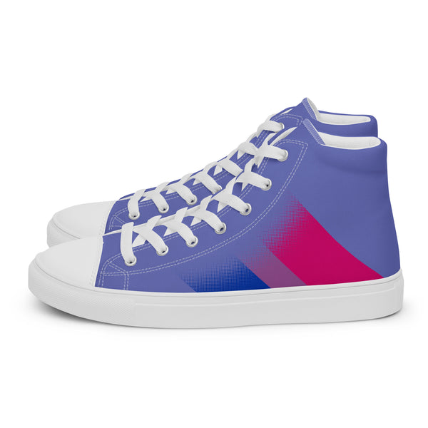 Bisexual Pride Colors Modern Blue High Top Shoes - Women Sizes