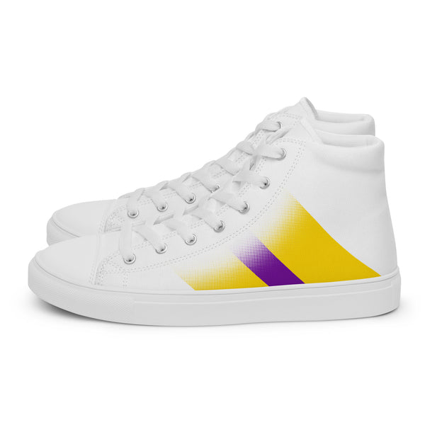 Intersex Pride Colors Modern White High Top Shoes - Women Sizes
