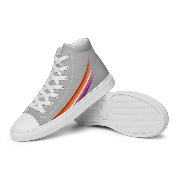 Lesbian Pride Modern High Top Gray Shoes