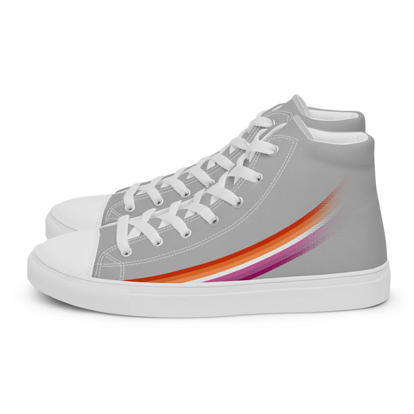 Lesbian Pride Modern High Top Gray Shoes