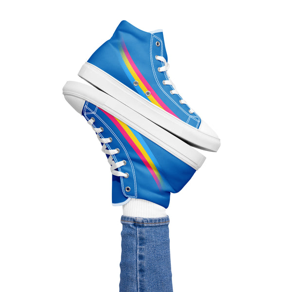 Pansexual Pride Modern High Top Blue Shoes - Women Sizes