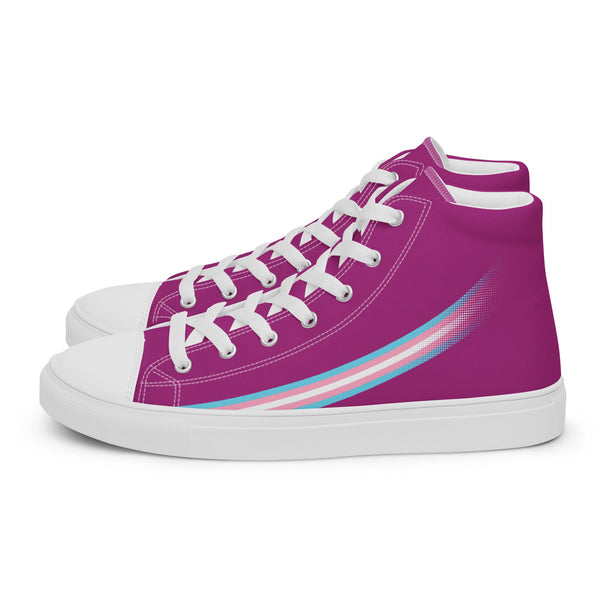 Transgender Pride High Top Violet Shoes