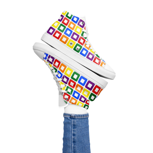 Rainbow Pride High Top Shoes