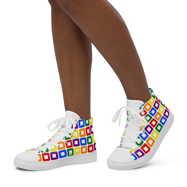 Rainbow Pride High Top Shoes