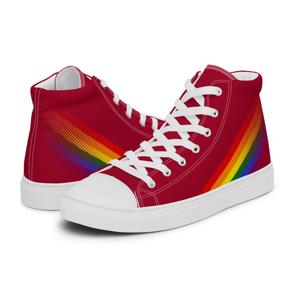 Gay Pride Colors Original Red High Top Shoes