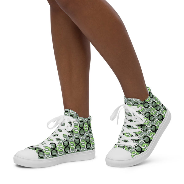 Agender Pride Classic Green High Top Shoes