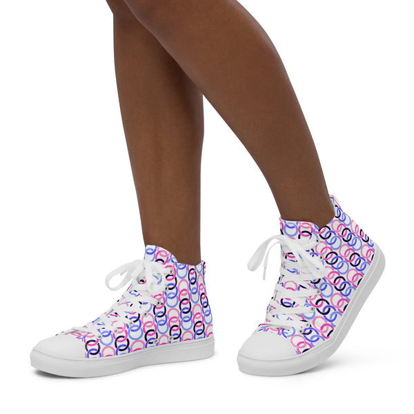 Omnisexual Pride Classic White High Top Shoes