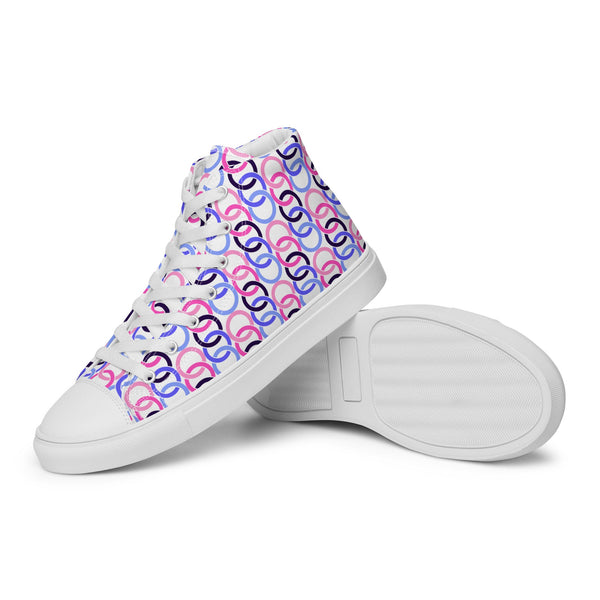 Omnisexual Pride Classic White High Top Shoes