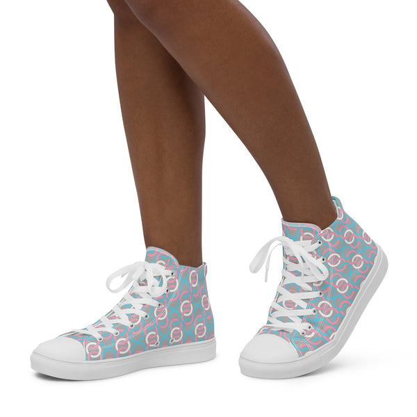 Transgender Pride Classic Gray High Top Shoes