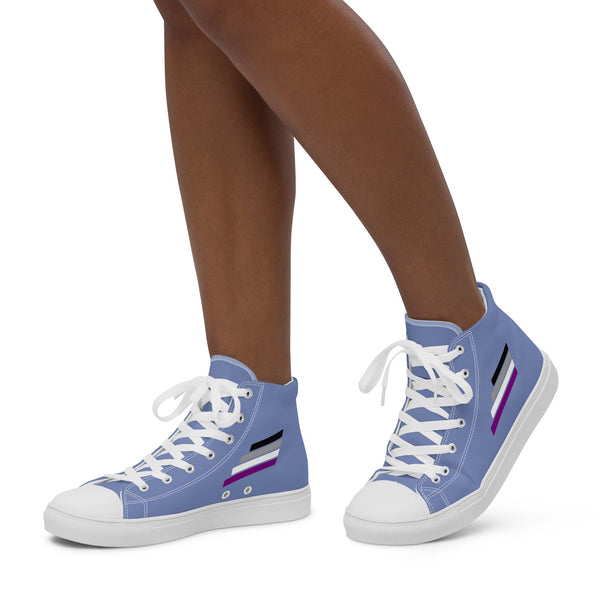 Asexual Pride Modern Blue High Top Shoes