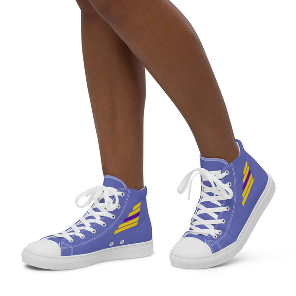 Intersex Pride Modern Blue High Top Shoes