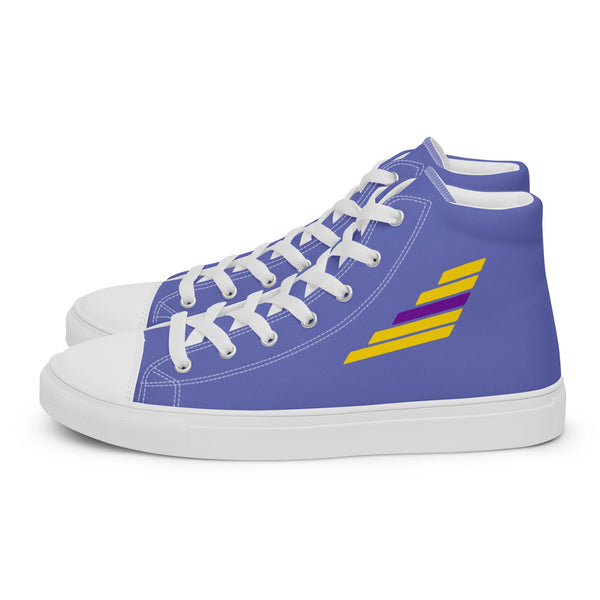 Intersex Pride Modern Blue High Top Shoes