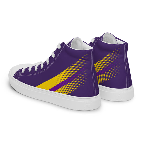 Intersex Pride Colors Original Purple High Top Shoes - Women Sizes