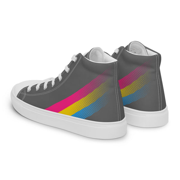 Pansexual Pride Colors Original Gray High Top Shoes - Women Sizes