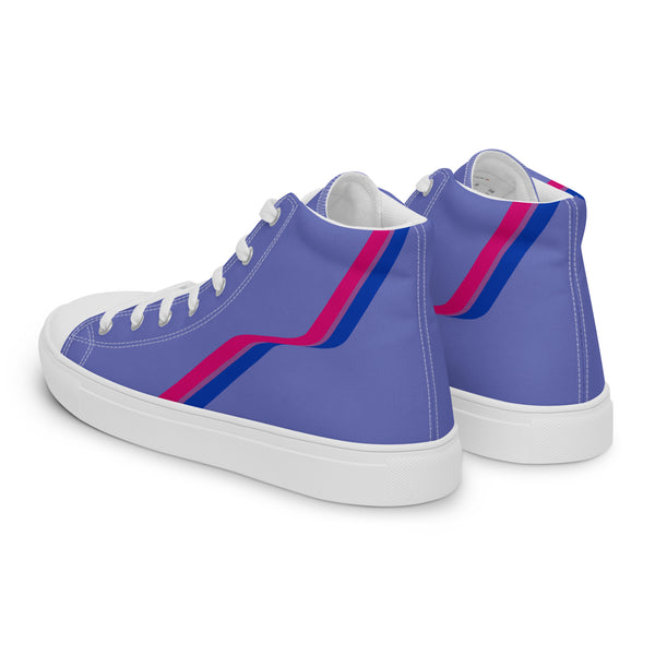 Original Bisexual Pride Colors Blue High Top Shoes - Women Sizes