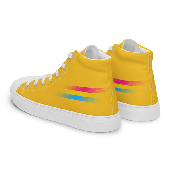 Casual Pansexual Pride Colors Yellow High Top Shoes - Women Sizes