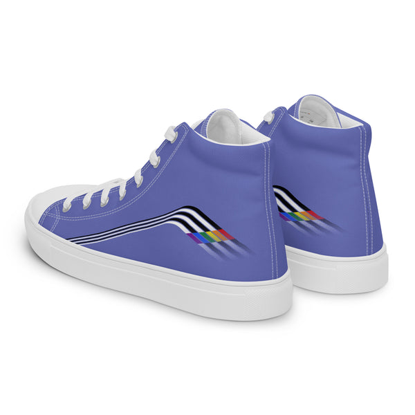 Trendy Ally Pride Colors Blue High Top Shoes - Women Sizes
