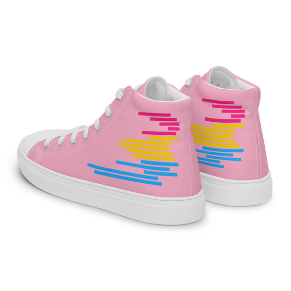 Modern Pansexual Pride Colors Pink High Top Shoes - Women Sizes