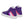 Load image into Gallery viewer, Genderfluid Pride Colors Modern Purple High Top Shoes - Women Sizes
