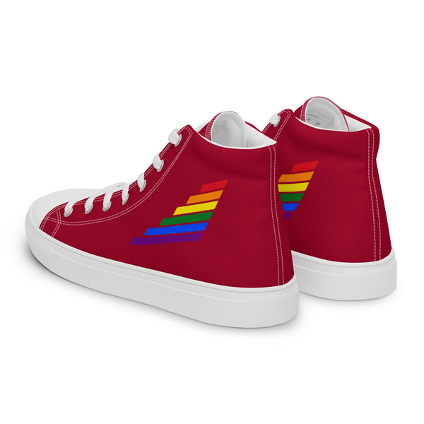 Gay Pride Modern Red High Top Shoes