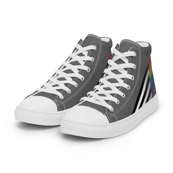 Ally Pride Colors Original Gray High Top Shoes - Women Sizes